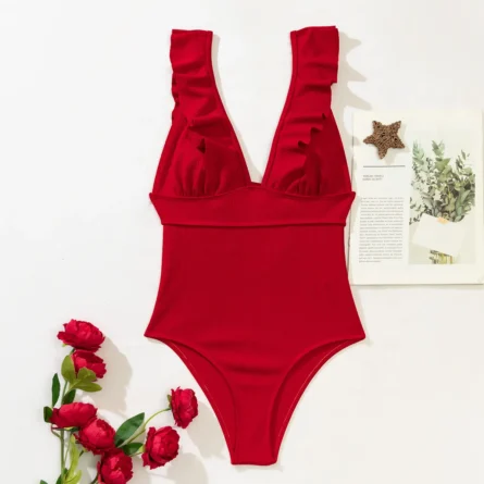 Classy Chic Ruffle One Piece Swimsuit - Image 13