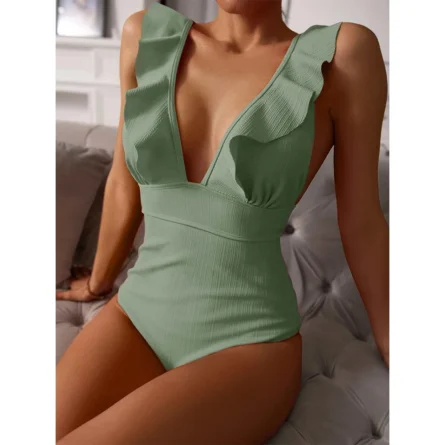 Classy Chic Ruffle One Piece Swimsuit - Image 27