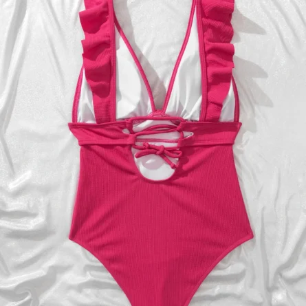 Classy Chic Ruffle One Piece Swimsuit - Image 24