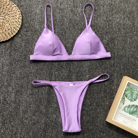 Lara Triangle Thong Bikini - Image 7