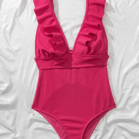 Classy Chic Ruffle One Piece Swimsuit - Image 7