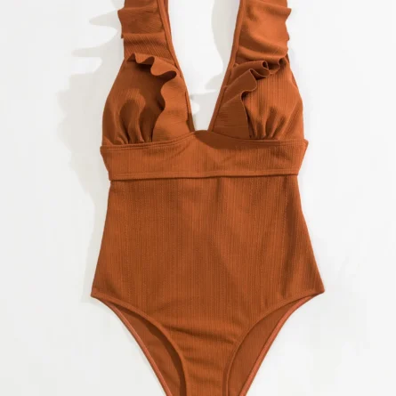 Classy Chic Ruffle One Piece Swimsuit - Image 41