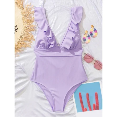 Classy Chic Ruffle One Piece Swimsuit - Image 39