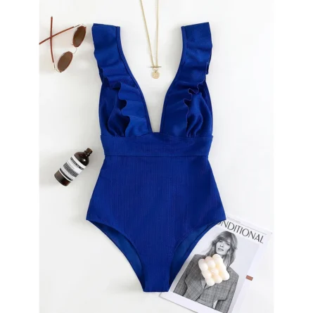 Classy Chic Ruffle One Piece Swimsuit - Image 16