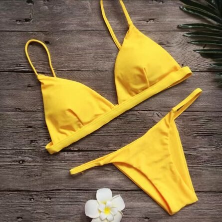 Lara Triangle Thong Bikini - Image 15