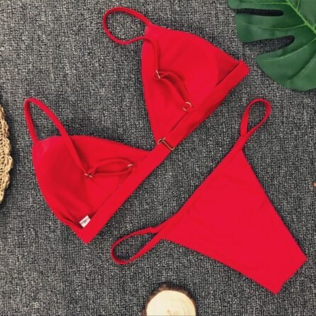 Lara Triangle Thong Bikini - Image 3
