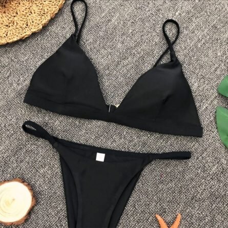 Lara Triangle Thong Bikini - Image 12