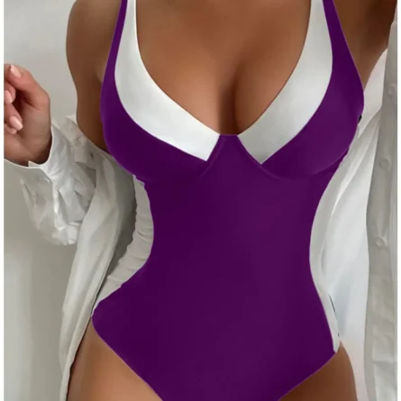 Modest Seaside One Piece Bathing Suit - Image 27