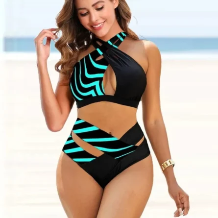 Sexy Leopard Print Bikini Plus Size Swimwear for Fuller Bust - Image 6