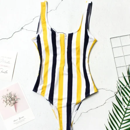 Sunset and Swim Zipper Zip Up Swimsuit - Image 14