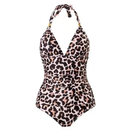 Sunset and Swim Tummy Waist Slimming Halter Swimsuit - Image 22