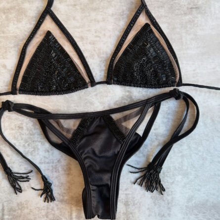 Midnight Mirage Beaded Bikini Set - Image 3