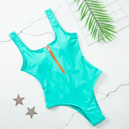 Sunset and Swim Zipper Zip Up Swimsuit - Image 59