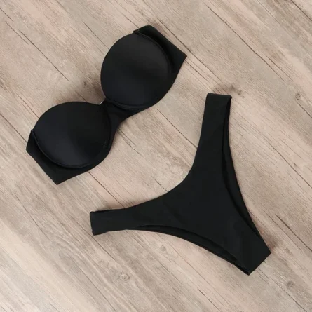 Ashley Sexy Brazilian Bandeau Push-up Bikini - Image 20