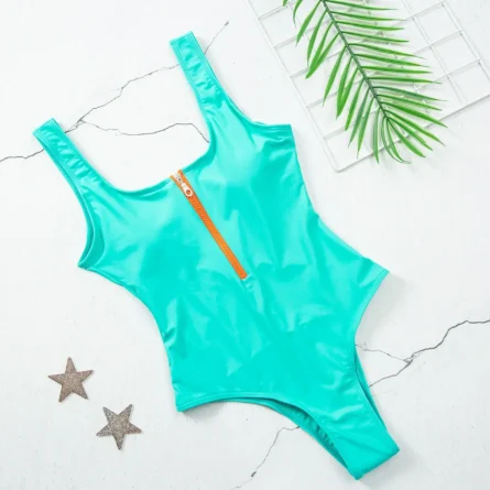 Sunset and Swim Zipper Zip Up Swimsuit - Image 20