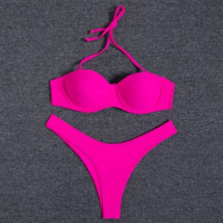 Ashley Sexy Brazilian Bandeau Push-up Bikini - Image 18