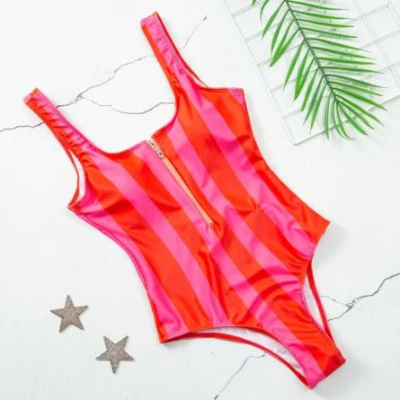 Sunset and Swim Zipper Zip Up Swimsuit - Image 57