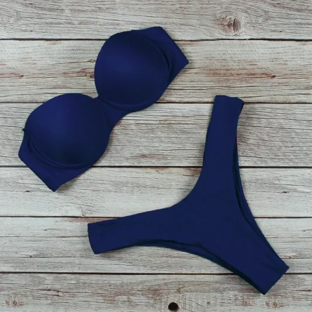 Ashley Sexy Brazilian Bandeau Push-up Bikini - Image 26
