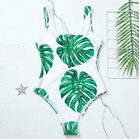 Sunset and Swim Zipper Zip Up Swimsuit - Image 9