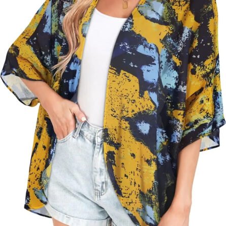 Golden Hour Bliss Kimono Cardigan - Image 36