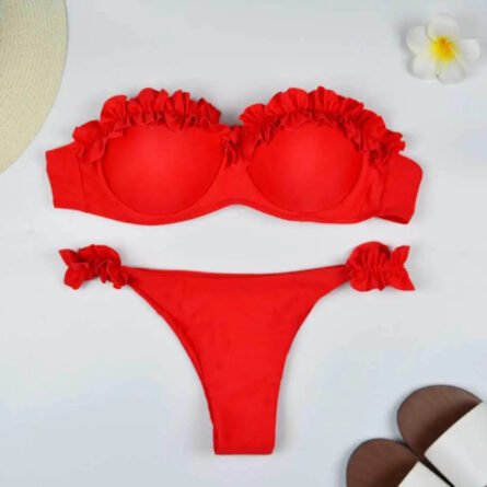 Ashley Sexy Brazilian Bandeau Push-up Bikini - Image 40