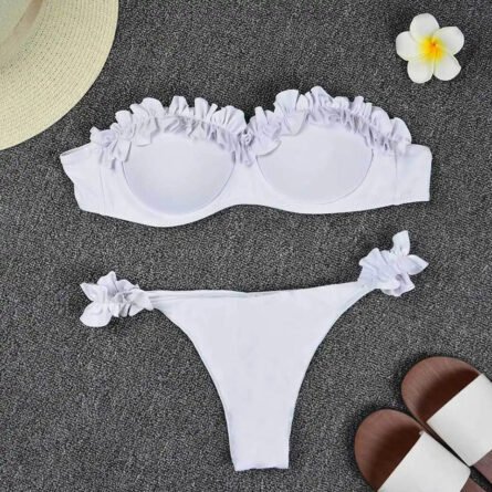 Ashley Sexy Brazilian Bandeau Push-up Bikini - Image 41