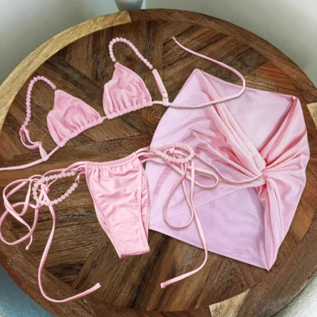Bubblegum Beads Bikini Set – Micro Fit with Beaded Straps - Image 17