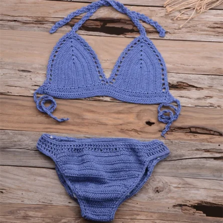 Elle Knitted Crochet Bikini - Image 12