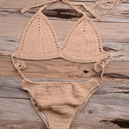 Elle Knitted Crochet Bikini - Image 14