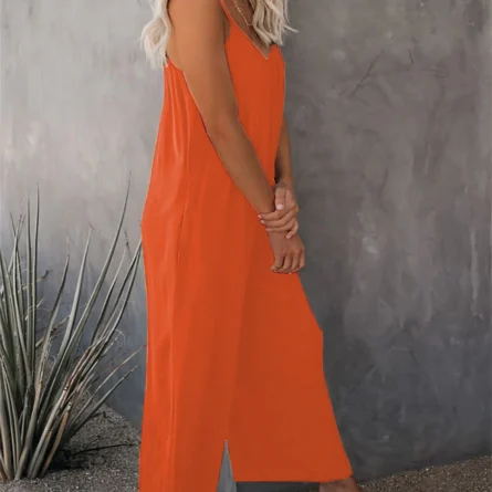 Full-Size Spaghetti Strap Wide Leg Jumpsuit - Image 25