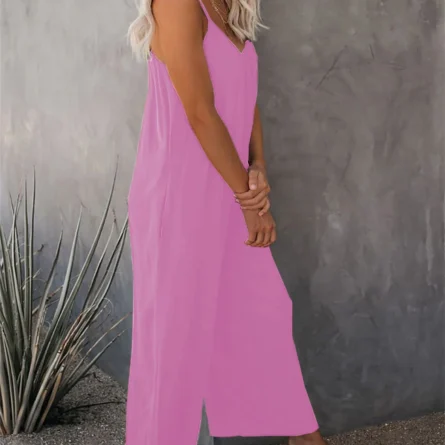 Full-Size Spaghetti Strap Wide Leg Jumpsuit - Image 19