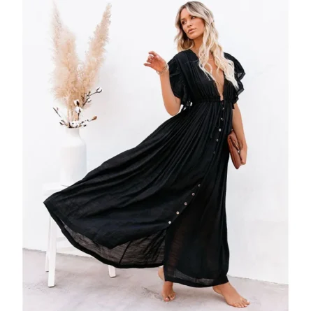 Elysa Beach Cover-up Long Tunic - Image 5