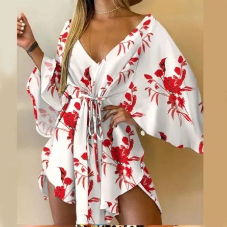 Floral Flirt Swimsuit Coverup Dress - Image 6