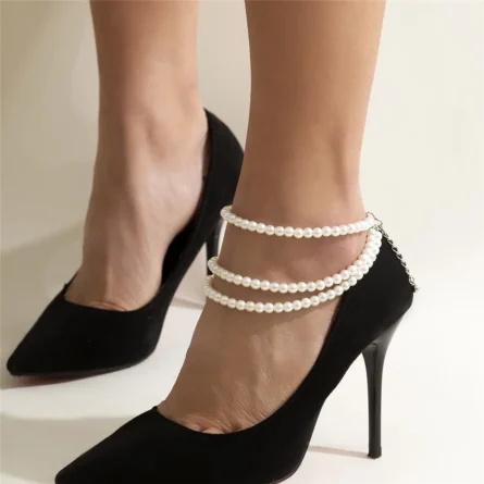 Amalfi Nights Pearl Anklet Chain - Image 8