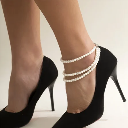 Amalfi Nights Pearl Anklet Chain - Image 9