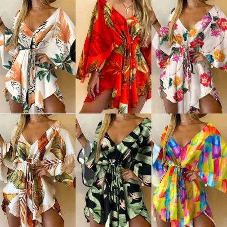 Floral Flirt Swimsuit Coverup Dress - Image 15