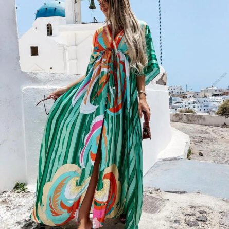 Marbella Plus Size Swimsuit Cover Up Beach Dress - Image 10