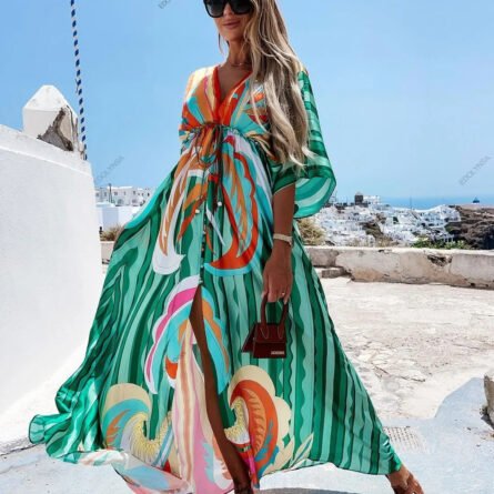 Marbella Plus Size Swimsuit Cover Up Beach Dress - Image 11