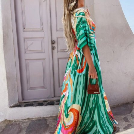 Marbella Plus Size Swimsuit Cover Up Beach Dress - Image 12