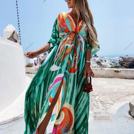 Marbella Plus Size Swimsuit Cover Up Beach Dress - Image 13