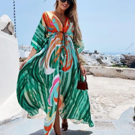 Marbella Plus Size Swimsuit Cover Up Beach Dress - Image 18