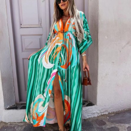 Marbella Plus Size Swimsuit Cover Up Beach Dress - Image 17