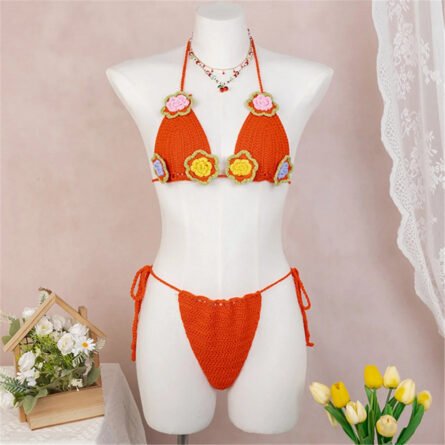 Amalfi Bloom Crochet Bikini Set - Image 12