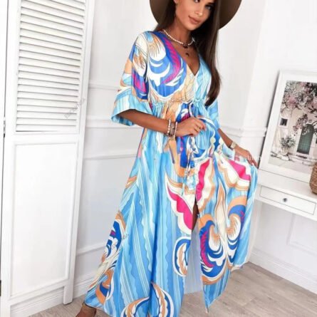 Marbella Plus Size Swimsuit Cover Up Beach Dress - Image 32