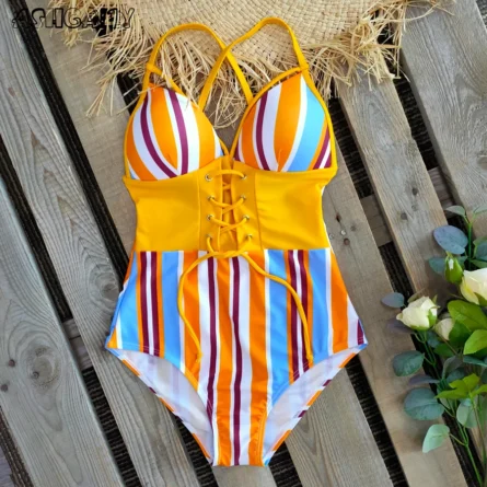 Luxury Corset Slimming Design Swimsuit