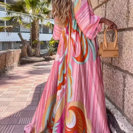 Marbella Plus Size Swimsuit Cover Up Beach Dress - Image 5