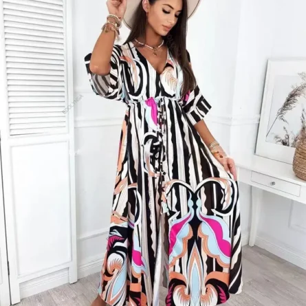 Marbella Plus Size Swimsuit Cover Up Beach Dress - Image 4