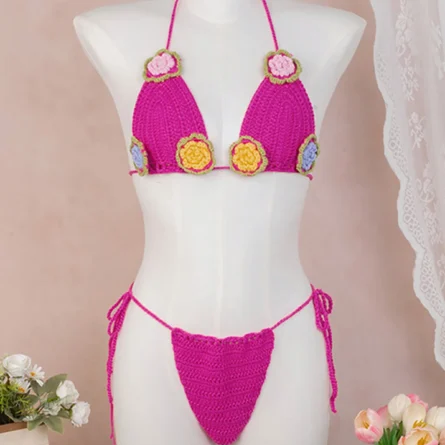 Amalfi Bloom Crochet Bikini Set
