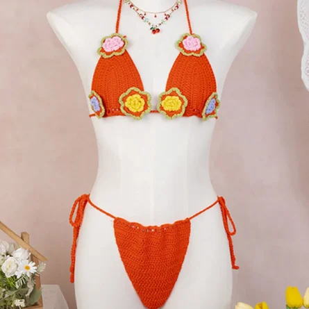 Amalfi Bloom Crochet Bikini Set