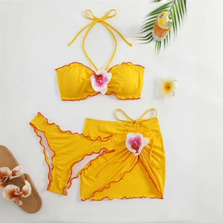 Maui Bloom 3-Piece Bikini Set - Image 7